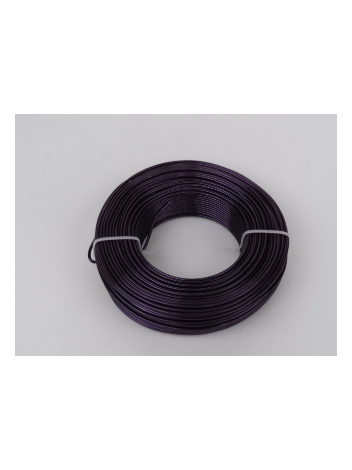 Fil d'aluminium Aubergine 2mm