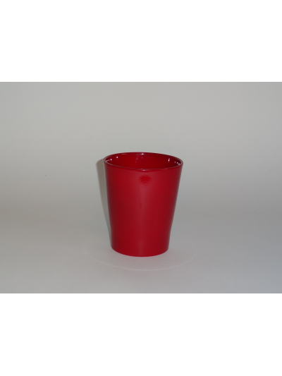 cache-pot orchidée rouge mat