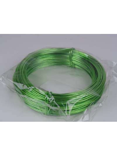 Fil d'aluminium 2mm vert pomme