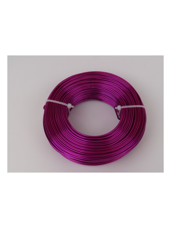 Fil d'aluminium Fuchsia 2mm