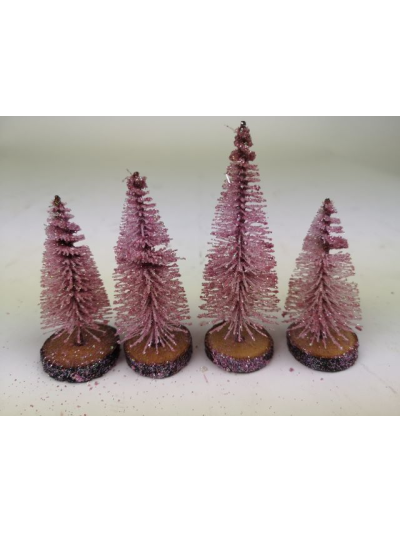 Sapin  mini rose 7cm